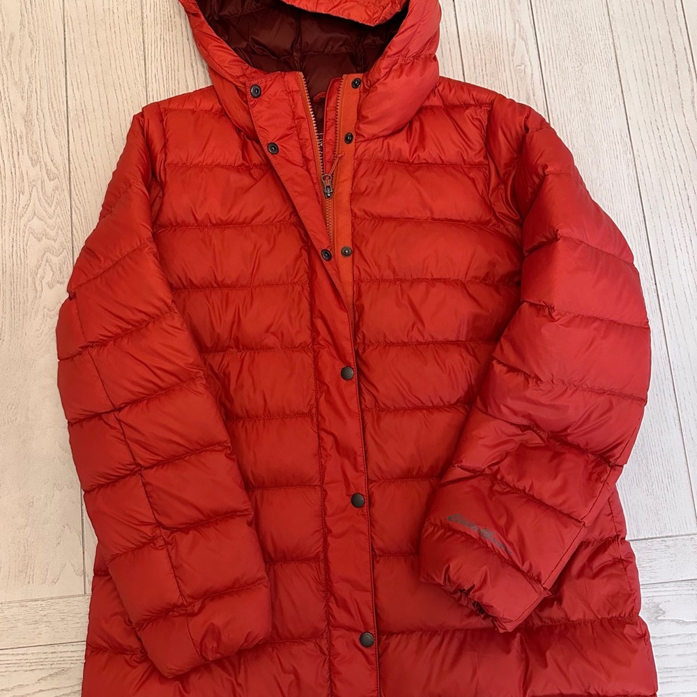 Eddie Bauer Women's Cherry Red Puffer Jacket